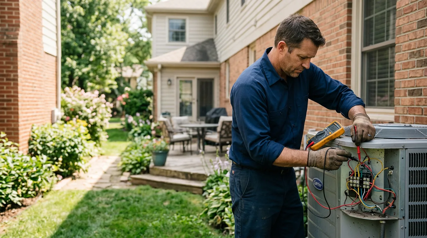 HVAC technician working near Bloomingdale, MI